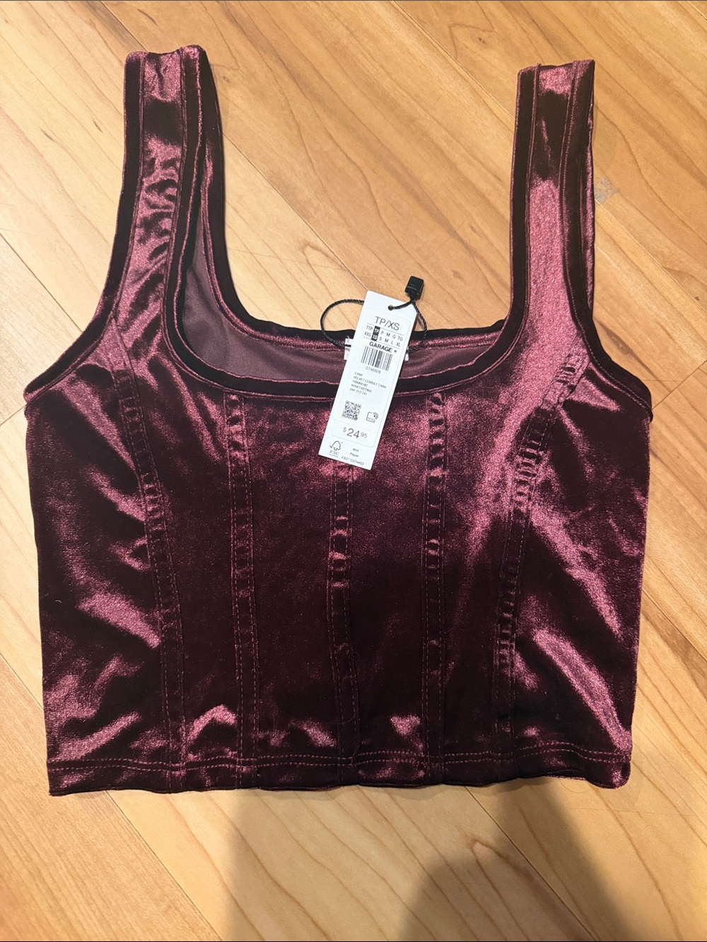 Burgundy Garage Tank Top